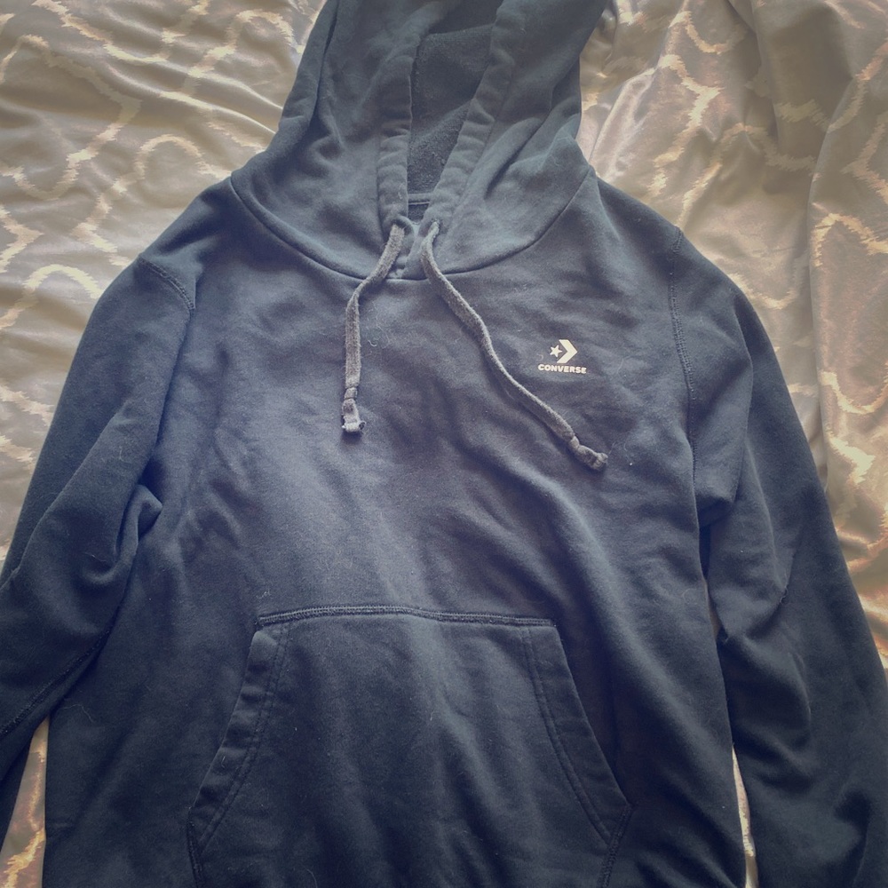 Black converse pull over hoodie